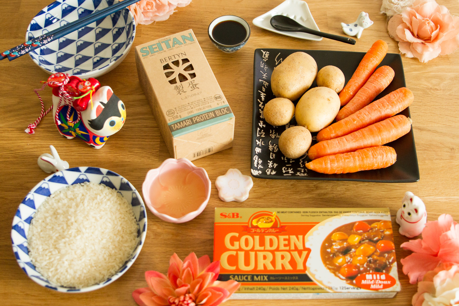 Mon curry japonais végétalien Les d